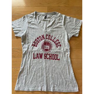 チャンピオン(Champion)のチャンピオン Tシャツ グレー S アメリカ 大学 ロースクール(Tシャツ(半袖/袖なし))