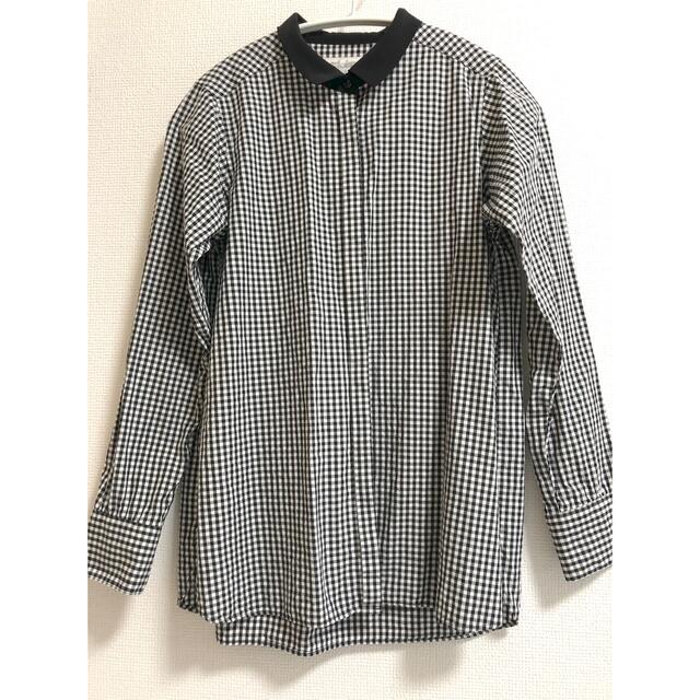 BEARDSLEY(ビアズリー)のビアズリー　ギンガムチェックシャツ　シャツ　日本製　綿100 レディースのトップス(シャツ/ブラウス(長袖/七分))の商品写真