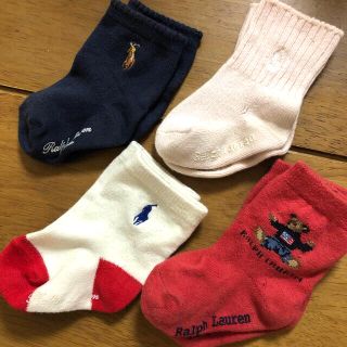 ラルフローレン(Ralph Lauren)のRalph Lauren ベビー　靴下9センチ　4足セット(靴下/タイツ)