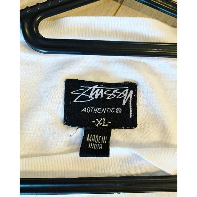 STUSSY(ステューシー)のstussy AUTHENTIC 白Tシャツ ロゴtシャツ コラボ 限定 希少 メンズのトップス(Tシャツ/カットソー(半袖/袖なし))の商品写真