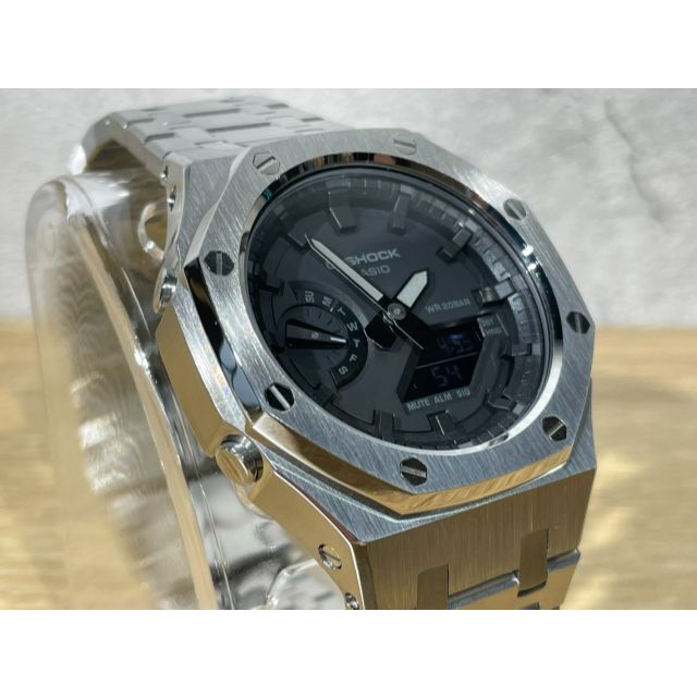 爆買い新品 【新品未使用】Gショック シルバーメタル GA2100-1A1