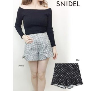 スナイデル(SNIDEL)のsnidel スナイデル プリントフリルショートパンツ(ショートパンツ)