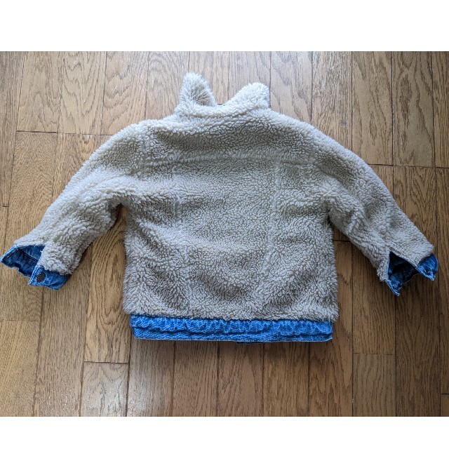 ZARA KIDS(ザラキッズ)のzaraリバーシブルデニムジャケット92 キッズ/ベビー/マタニティのキッズ服男の子用(90cm~)(ジャケット/上着)の商品写真