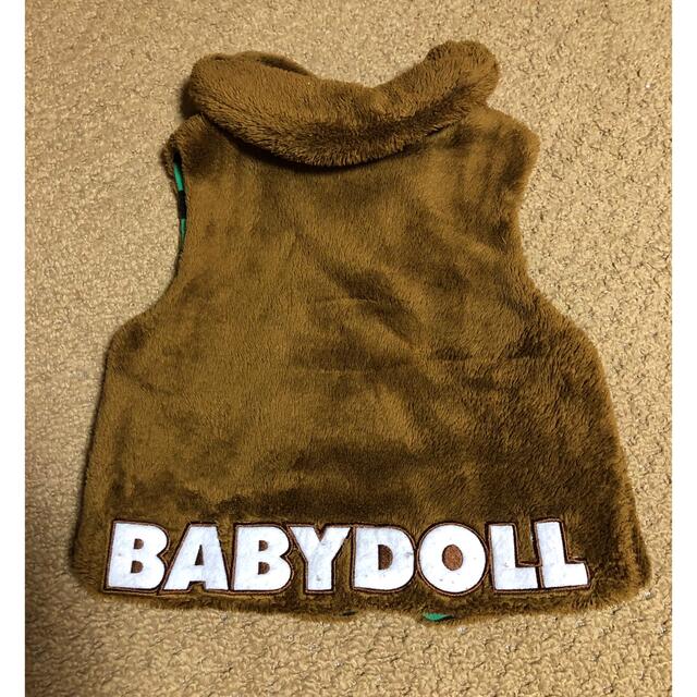 BABYDOLL(ベビードール)の【中古】　ベビー服　ロンパース　ベスト　セット　80cm キッズ/ベビー/マタニティのベビー服(~85cm)(ロンパース)の商品写真