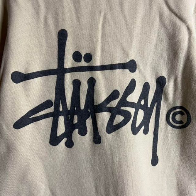 【超希少カラー】 STUSSY パーカー バックロゴ 入手困難 ツートン 5