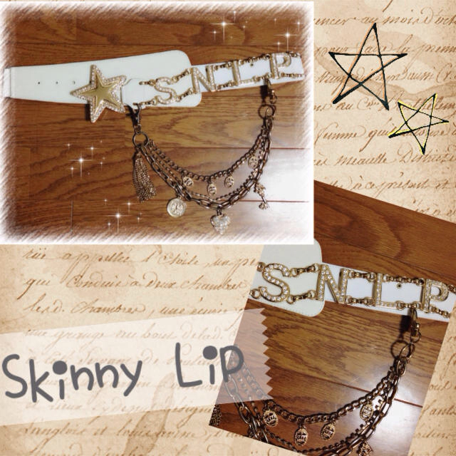 Skinny Lip(スキニーリップ)のSNLPチェーンベルト レディースのファッション小物(ベルト)の商品写真