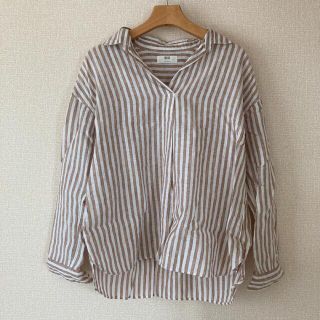 ユニクロ(UNIQLO)のユニクロ　UNIQLO  ストライプ　シャツ(シャツ/ブラウス(長袖/七分))