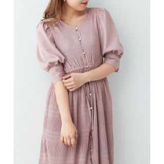 ナチュラルクチュール(natural couture)の大人気完売商品♡新品未使用タグ付き♡プチナチュシャーリングVネックワンピース♡(ロングワンピース/マキシワンピース)