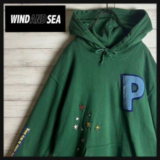 ウィンダンシー(WIND AND SEA)の【限定コラボ】ウィンダンシー パラッパラッパー 刺繍ロゴ パーカー 希少モデル(パーカー)