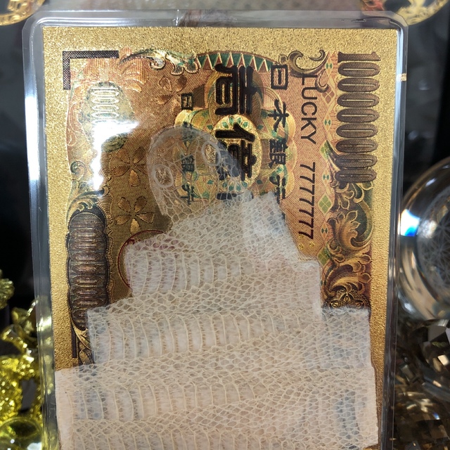 売約品◇❖白蛇様の金運御守り❖◇ 白蛇 龍神 帯封 金箔 セール