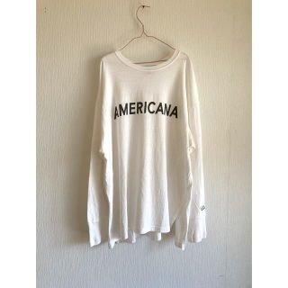 アメリカーナ(AMERICANA)のAMERICANA Logo Tee (Tシャツ(長袖/七分))