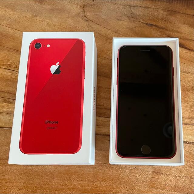 iPhone(アイフォーン)のiPhone8 64G RED スマホ/家電/カメラのスマートフォン/携帯電話(スマートフォン本体)の商品写真