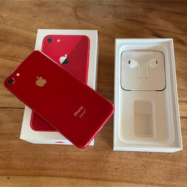iPhone(アイフォーン)のiPhone8 64G RED スマホ/家電/カメラのスマートフォン/携帯電話(スマートフォン本体)の商品写真