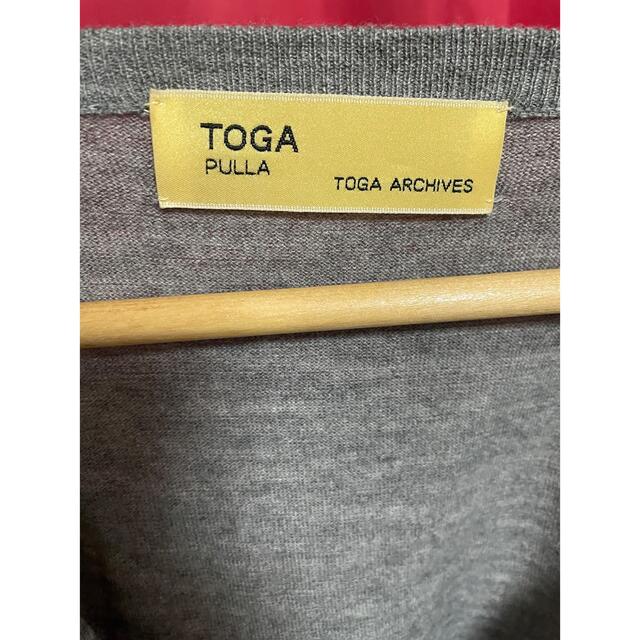TOGA(トーガ)のドメスブランドTOGAグレーバイカラーデザインカーディガン吉高由里子吉岡里帆 レディースのトップス(カーディガン)の商品写真