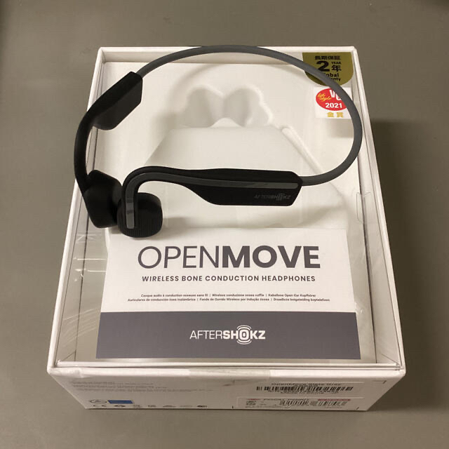 AFTERSHOKZ OPENMOVE SLATE GREY スマホ/家電/カメラのオーディオ機器(ヘッドフォン/イヤフォン)の商品写真