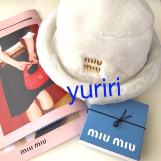 ミュウミュウ(miumiu)の🤍ミュウミュウ💛限定品✨完売‼️ハット💕新宿伊勢丹先行商品💖(ハット)