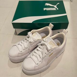 プーマ(PUMA)のpuma プーマ メイズ　レザー　スニーカー　ベージュ　厚底(スニーカー)