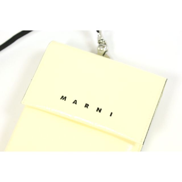 Marni(マルニ)の【新品】 マルニ　PVC　バイカラーフォンポーチ　クリーム/ブラウン レディースのファッション小物(ポーチ)の商品写真