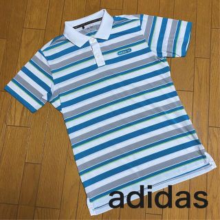 アディダス(adidas)のadidas golf アディダス　ポロシャツ　半袖　ボーダー(ウエア)