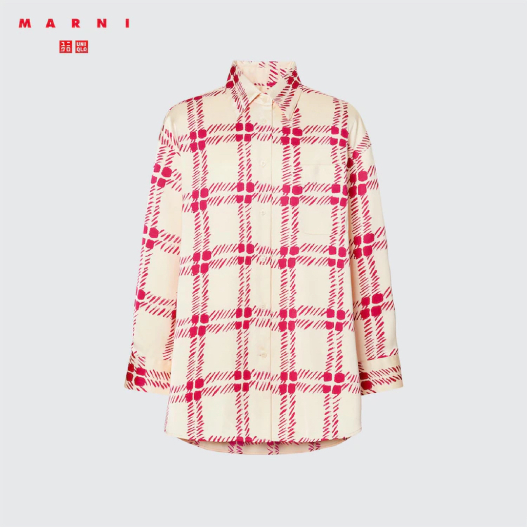 Marni(マルニ)のユニクロ マルニ セットアップ ブラウス スカート レディースのトップス(シャツ/ブラウス(長袖/七分))の商品写真