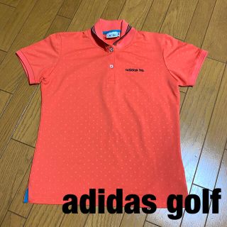 アディダス(adidas)のはるはる様　　adidas GOLF ポロシャツ ドット柄 オレンジ 半袖(ウエア)