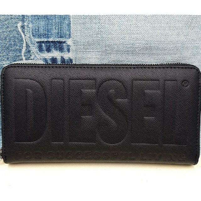 DIESEL(ディーゼル)の新品【DIESEL ディーゼル】レディース Bigロゴ 長財布 ブラック レディースのファッション小物(財布)の商品写真