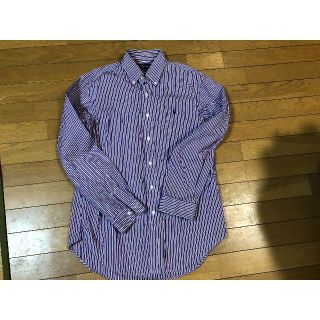 ラルフローレン(Ralph Lauren)のRalph Lauren ボタンダウンシャツ　紫ストライプ　Mサイズ　美品(シャツ)