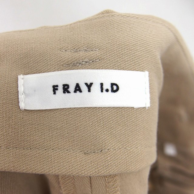 FRAY I.D(フレイアイディー)のフレイアイディー FRAY I.D ストレート パンツ ウール混 デニム タック レディースのパンツ(その他)の商品写真