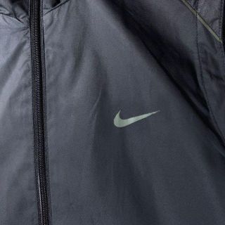 NIKE - 00s 古着 NIKE ナイキ ナイロン ベスト 黒 スウッシュロゴ 菅田