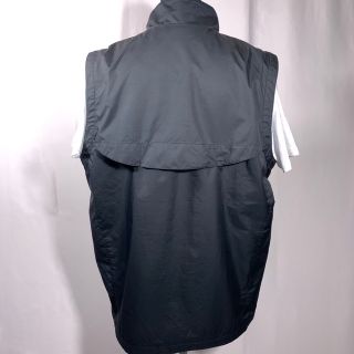 00s 古着 NIKE ナイキ ナイロン ベスト 黒 スウッシュロゴ 菅田将暉