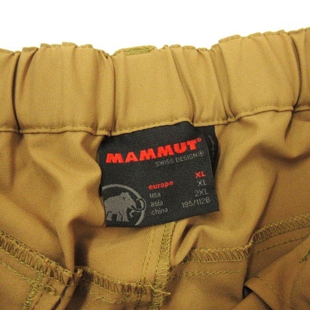 Mammut(マムート)のマムート クライミングパンツ カーゴ 2WAY ハーフ キャメル XL メンズのパンツ(ワークパンツ/カーゴパンツ)の商品写真