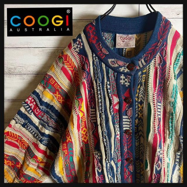 【激レア】coogi クージー 編込み ニット 即完売モデル 希少 入手困難