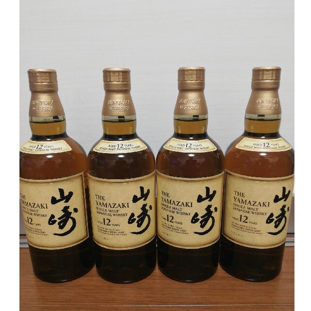 食品/飲料/酒サントリー　山崎　12年　700ml　４本セット　新品未開栓品