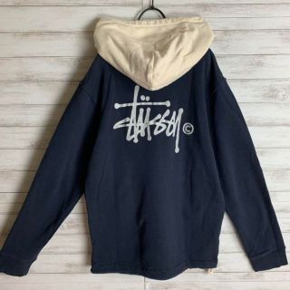 STUSSY - 【超希少カラー】 STUSSY パーカー バックロゴ 入手困難