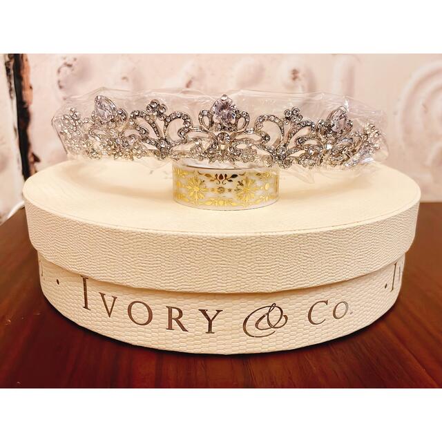 新品☆ivory&co アイボリーアンドコー ティアラ ブライダル 新品☆ivory&co アイボリーアンドコー ティアラ ブライダル