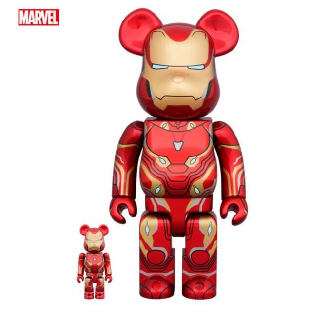 BE@RBRICK(ベアブリック)のBE@RBRICK IRON MAN MARK 50 100％ & 400％ エンタメ/ホビーのフィギュア(その他)の商品写真