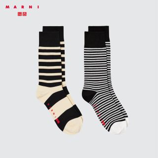 ユニクロ(UNIQLO)の【UNIQLO ユニクロ】MARNIマルニ コラボ ソックス ブラック(ソックス)