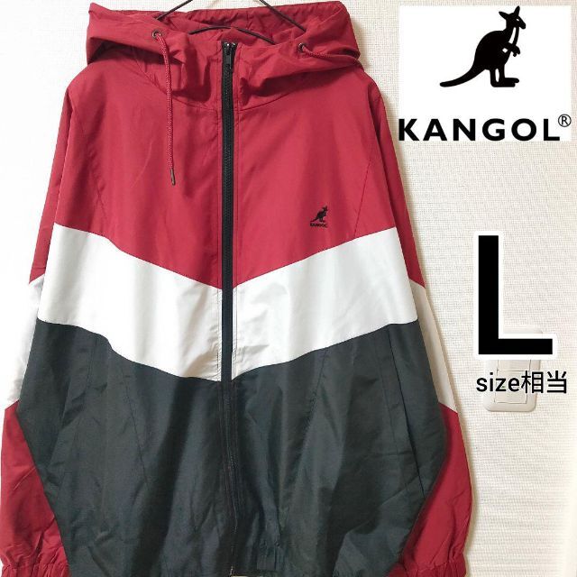 KANGOL 赤白 ナイロンジャケット ブルゾン カンゴール メンズ ゆるダボ | フリマアプリ ラクマ