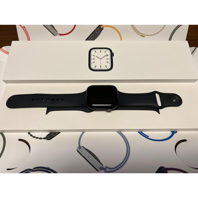 Apple Watch series 7 45mm GPS ミッドナイト アルミ