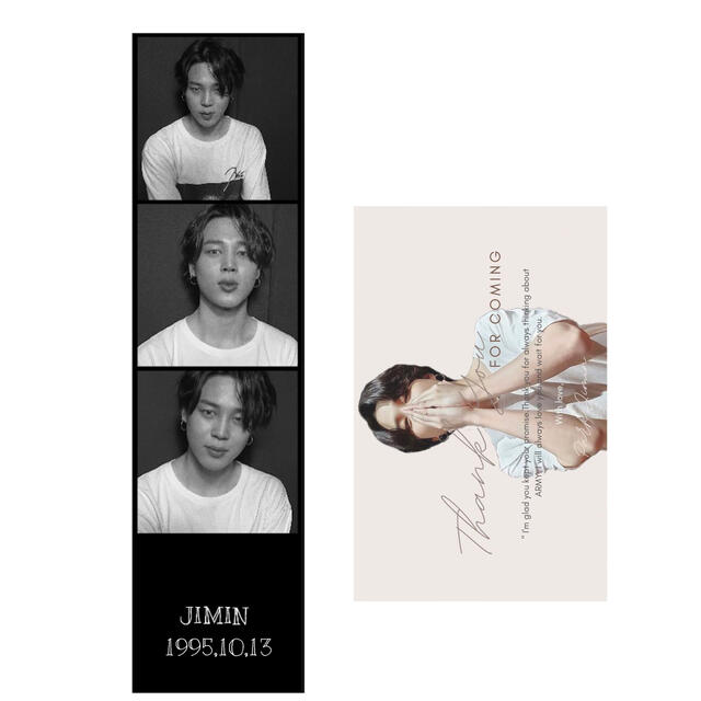 ①フォトグレイ･韓国風プリクラ🖤BTS🖤JIMIN エンタメ/ホビーのCD(K-POP/アジア)の商品写真