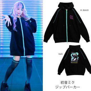 LISTEN FLAVOR 初音ミク コラボ ジップパーカーの通販 by まとめ