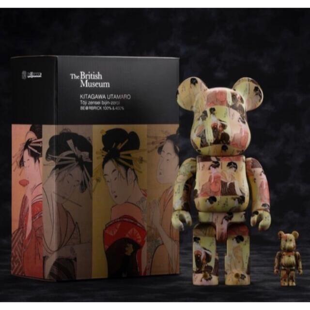 BE@RBRICK(ベアブリック)のBE@RBRICK KITAGAWA UTAMARO 100% & 400% ハンドメイドのおもちゃ(フィギュア)の商品写真