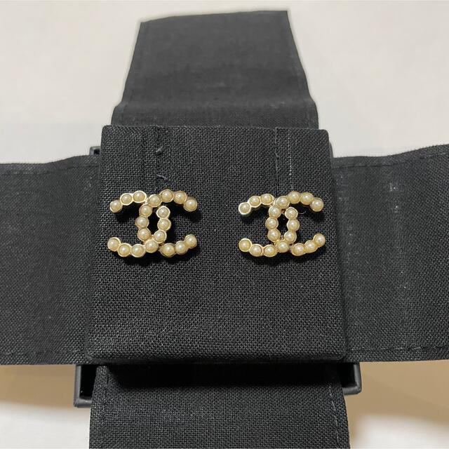 CHANEL ピアス　パール　ゴールド