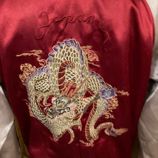 東洋エンタープライズ(トウヨウエンタープライズ)のスカジャン 赤　レッド　龍 ドラゴン　バック　背刺繍 人気カラー メンズのジャケット/アウター(スカジャン)の商品写真