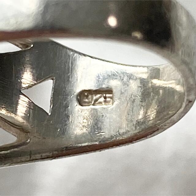 【匿名発送】Vintage Modernist SV925 Ring 6