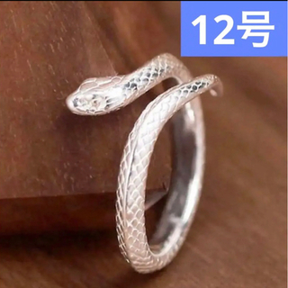 ユニーク　リアル　蛇　ぐるぐる　リング　指輪　シルバー　12号(リング(指輪))