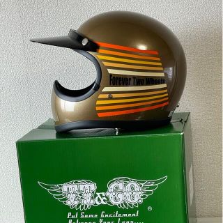 TT&COトゥーカッター オールドゴールド レインボー　ヘルメット(ヘルメット/シールド)