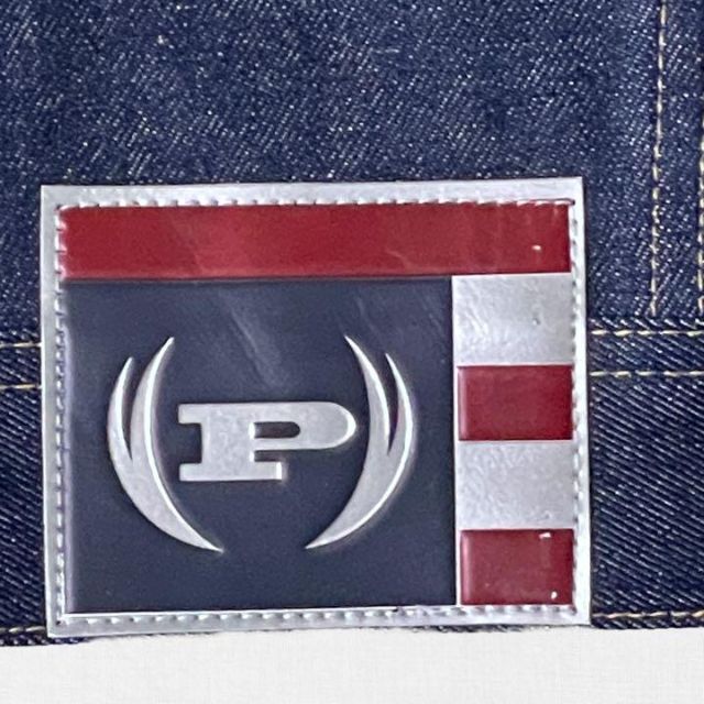 PHAT FARM 刺繍ロゴ オーバーサイズデニムジャケット XL