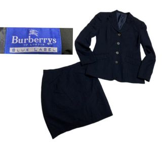 バーバリーブルーレーベル(BURBERRY BLUE LABEL)の【美品】バーバリーブルーレーベル　セットアップスーツジャケット40スカート38 (テーラードジャケット)