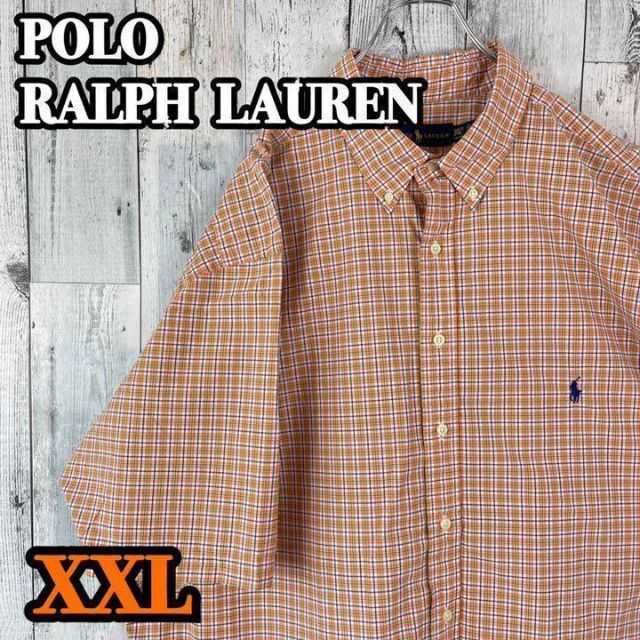 POLO RALPH LAUREN(ポロラルフローレン)のポロラルフローレン 半袖シャツ チェック ゆるだぼ オーバーサイズ XXL メンズのトップス(シャツ)の商品写真